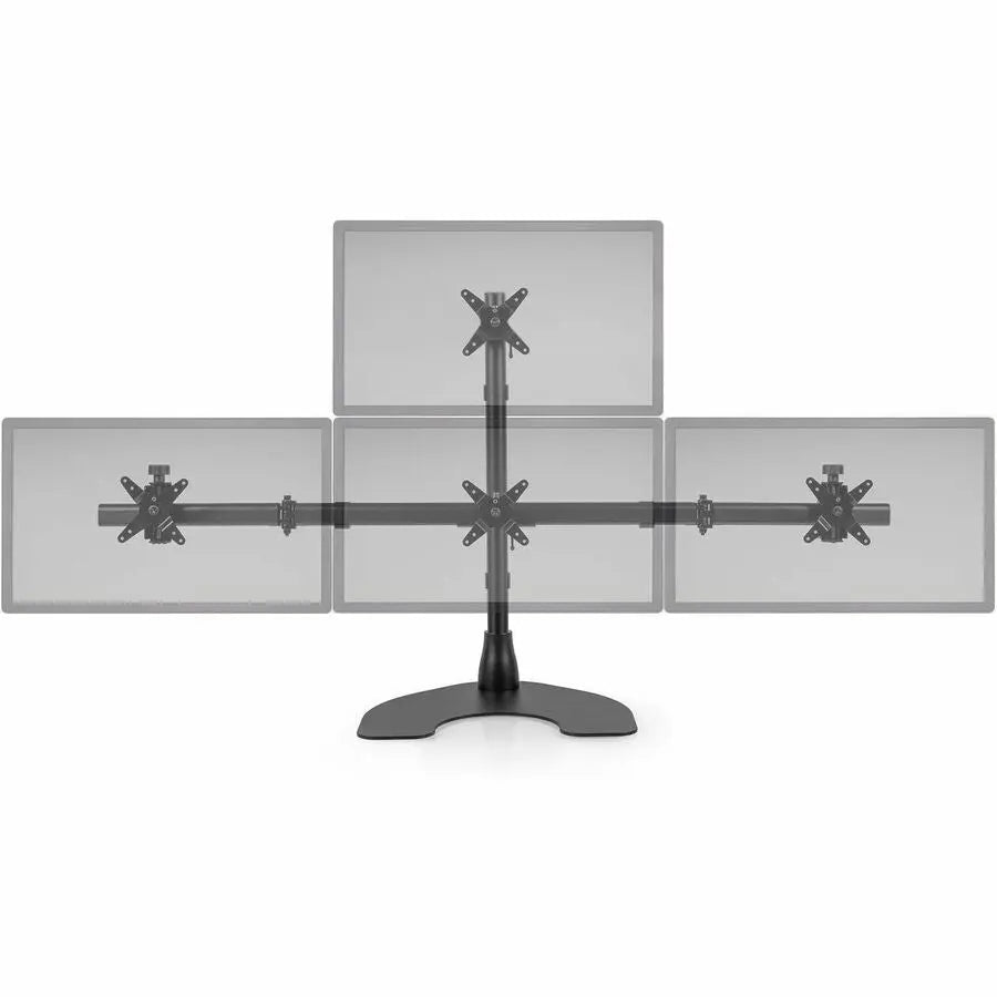 HAT Design Works 100-D28-B13 100 Series One Over Three Desk Stand for Multiple Monitors