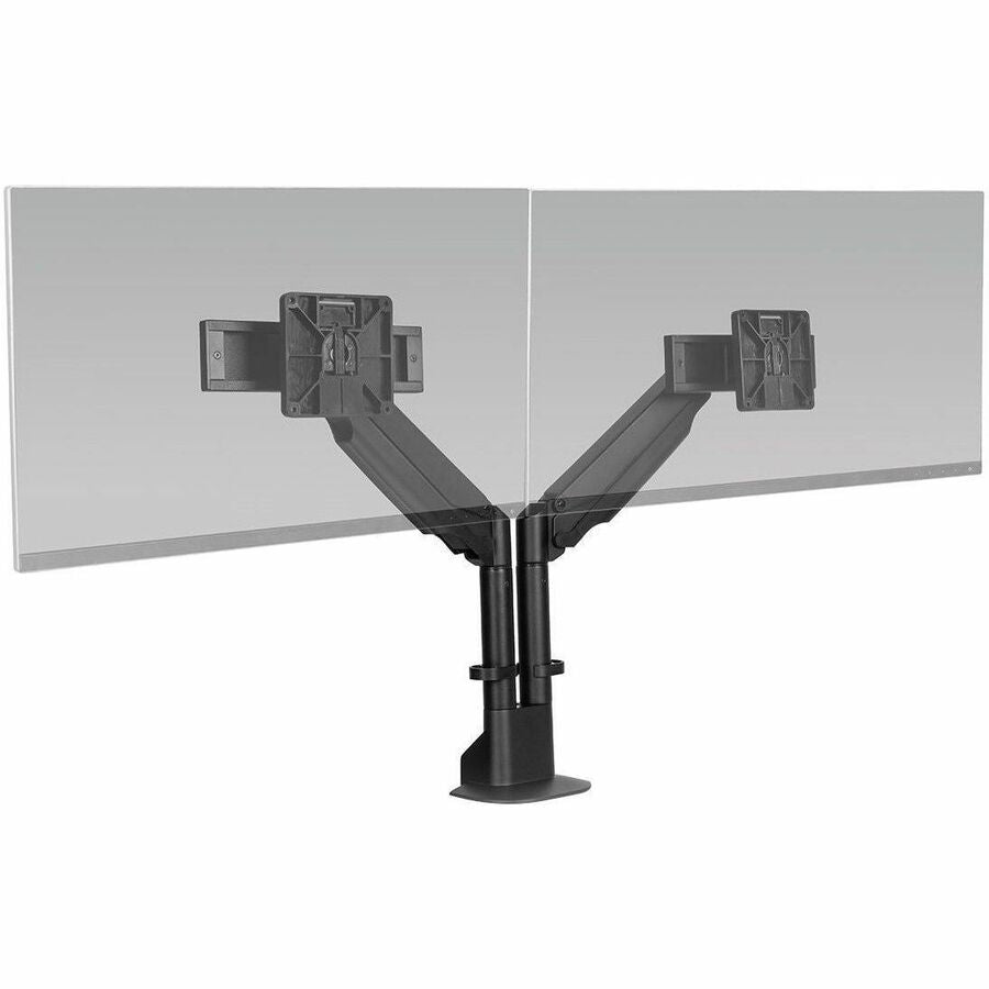 HAT Design Works E2-2-104 Dual Monitor Mounting Arm for Desk - Black
