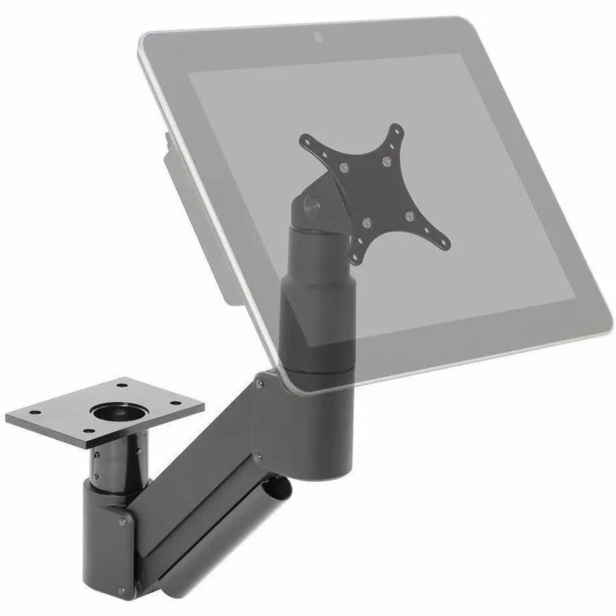 HAT Design Works 3520-250-104 Under-Table Monitor Mount for Desk Use, Vista Black