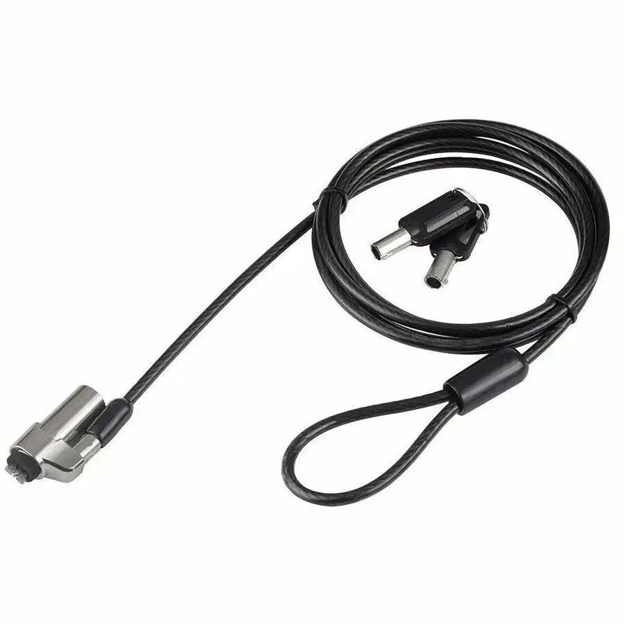 4XEM Nano Slot Laptop Lock - 6ft Steel Cable with Kensington Compatibility for Notebooks and Tablets
