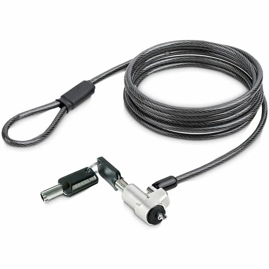 4XEM Noble Wedge Slot Lock for Notebooks, Chromebooks, and Tablets - 6ft Cable