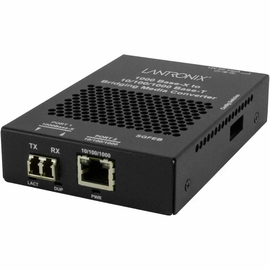 Lantronix SGFEB1039-130 Transceiver/Media Converter for Gigabit Ethernet to Fiber Optic Networks