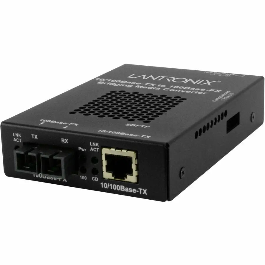 Lantronix SBFTF1013-105 10/100 Base-TX to 100Base-FX Fiber Media Converter