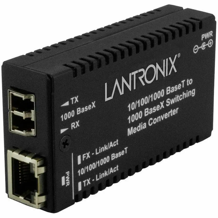 Lantronix M/GE-PSW-SX-01(LC) Mini Gigabit Ethernet Media Converter