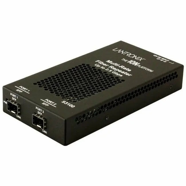 Lantronix S3100-4040 ION Multi-Rate Fiber to Fiber Media Converter with SFP Slots