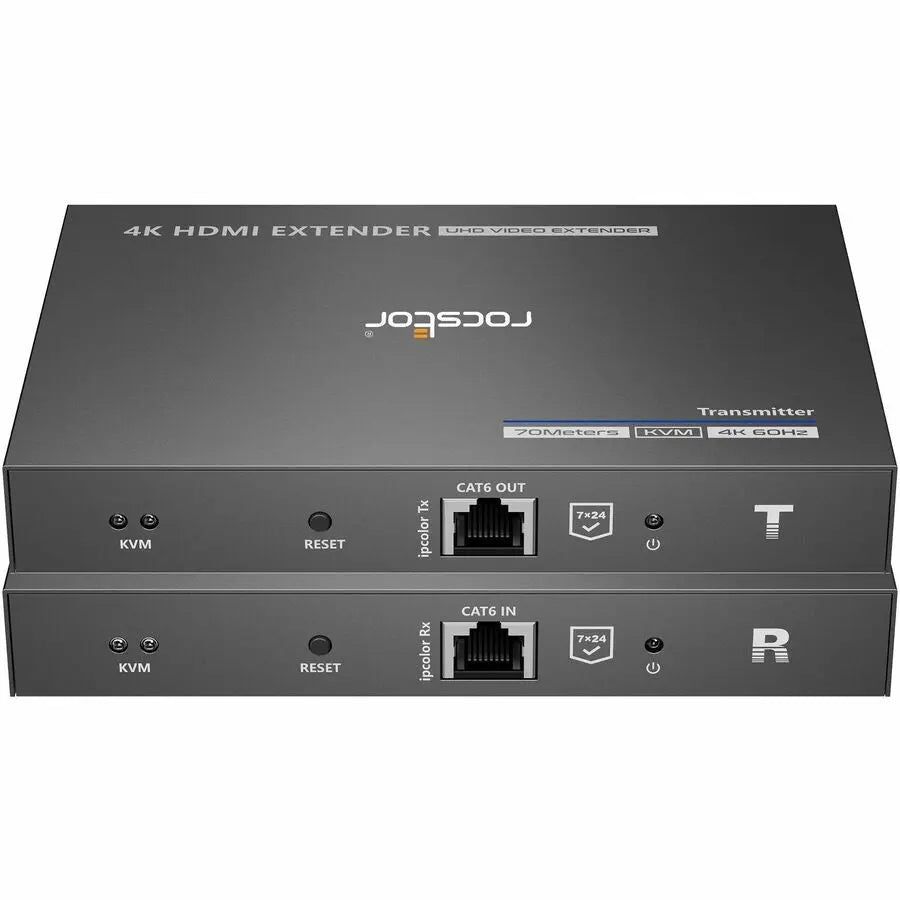Rocstor TrueReach 4K 60Hz HDMI KVM Extender over CAT6/CAT6a/Cat7 Ethernet Cable - Up to 230 Feet