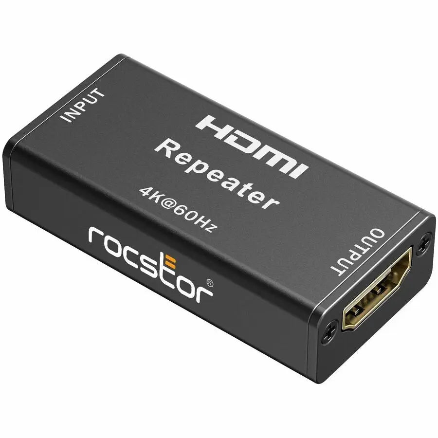 Rocstor TrueReach 4Kx2K HDMI Repeater Extender - Signal Booster & Video Amplifier for Long-Distance HDMI Transmission