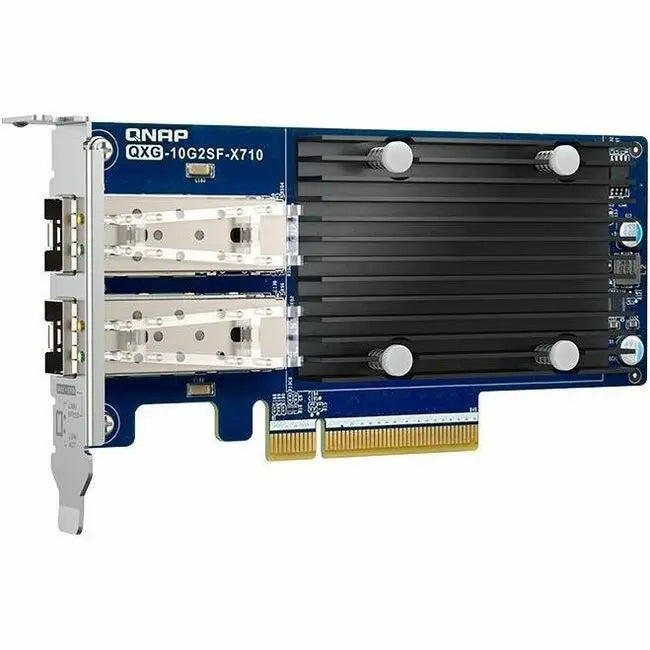 QNAP QXG-10G2SF-X710 Dual-port 10 GbE Network Expansion Card for Servers and PCs