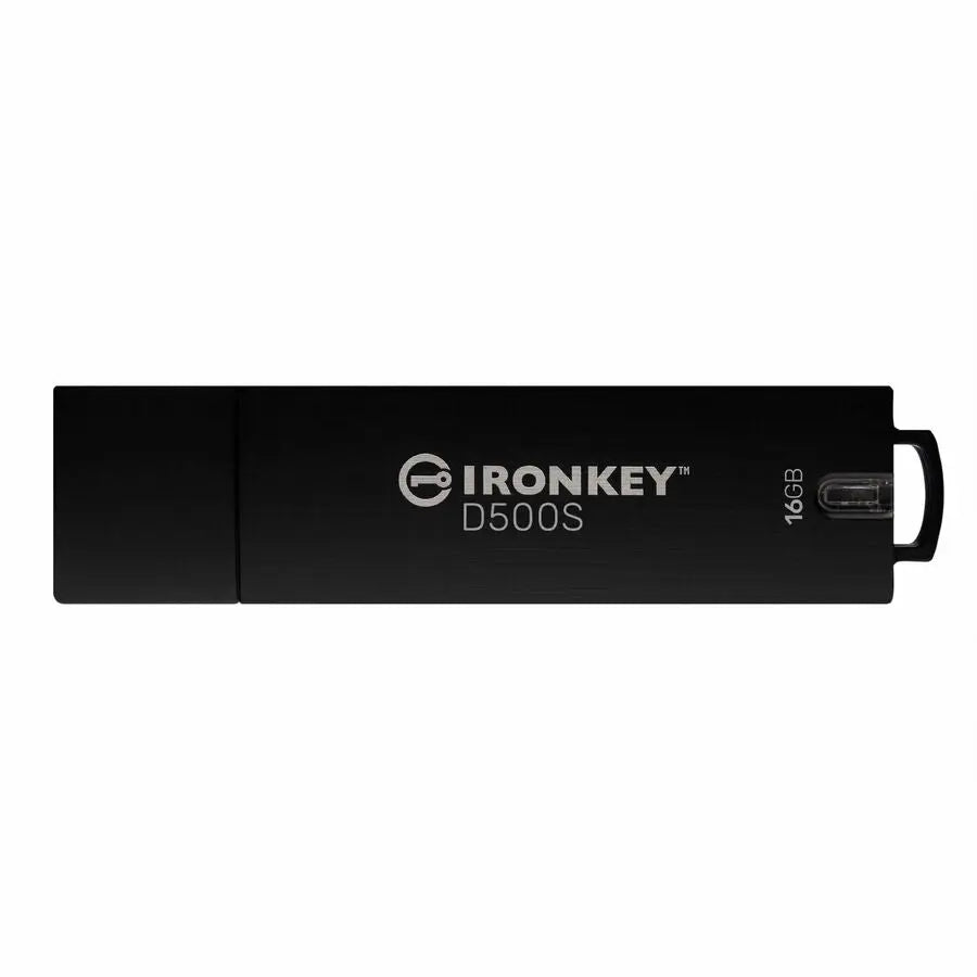 Kingston IronKey D500S 16GB USB 3.2 Flash Drive with Military-Grade Security
