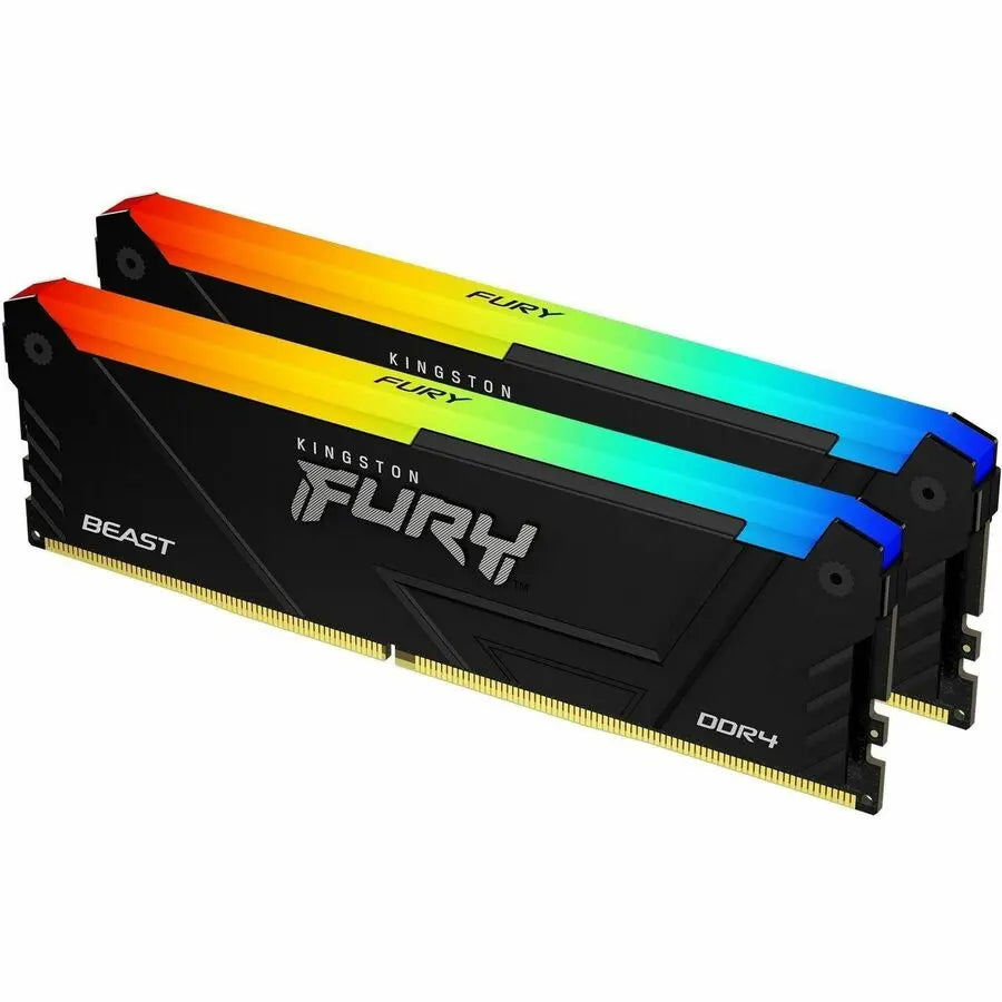 Kingston FURY Beast 32GB DDR4 RGB Memory Kit (Part KF436C18BB2AK232) for High-Performance Desktops and Workstations