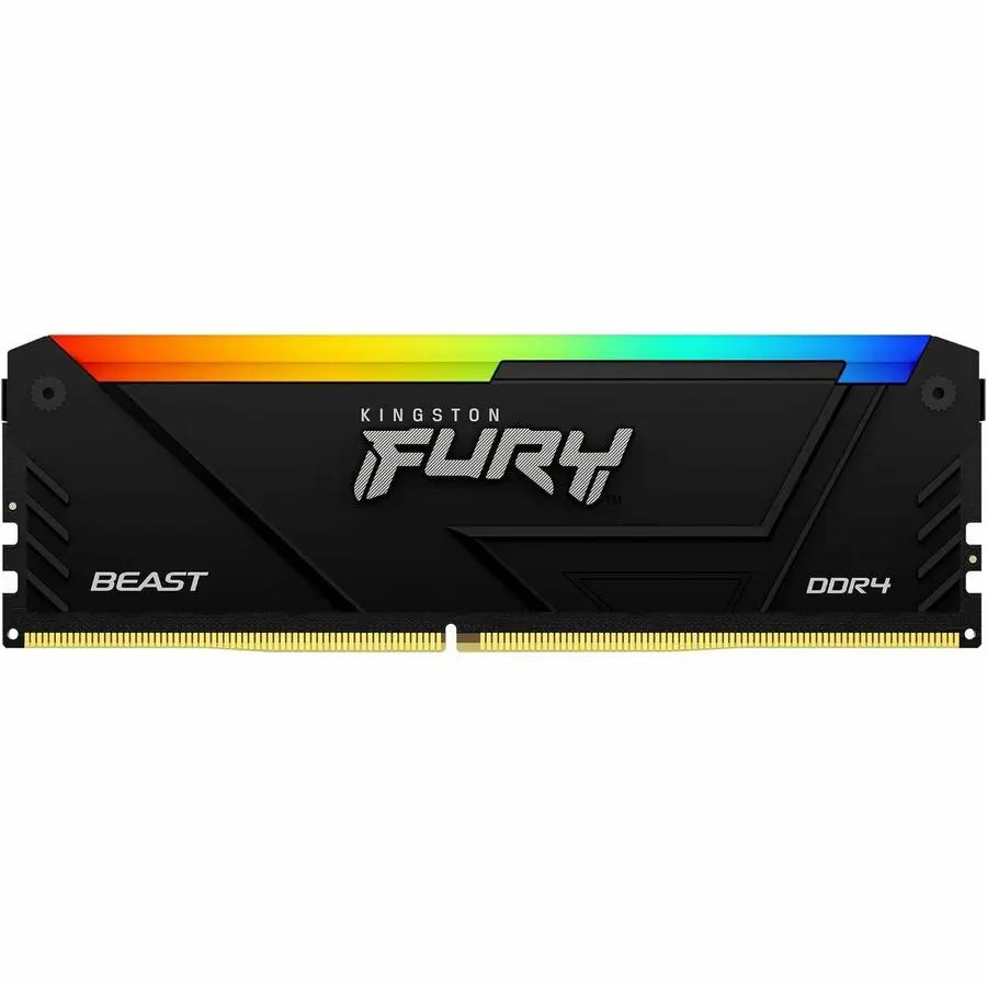 Kingston FURY Beast 8GB DDR4 RGB Memory Module - High-Performance DDR4 RAM for Gaming and Workstations