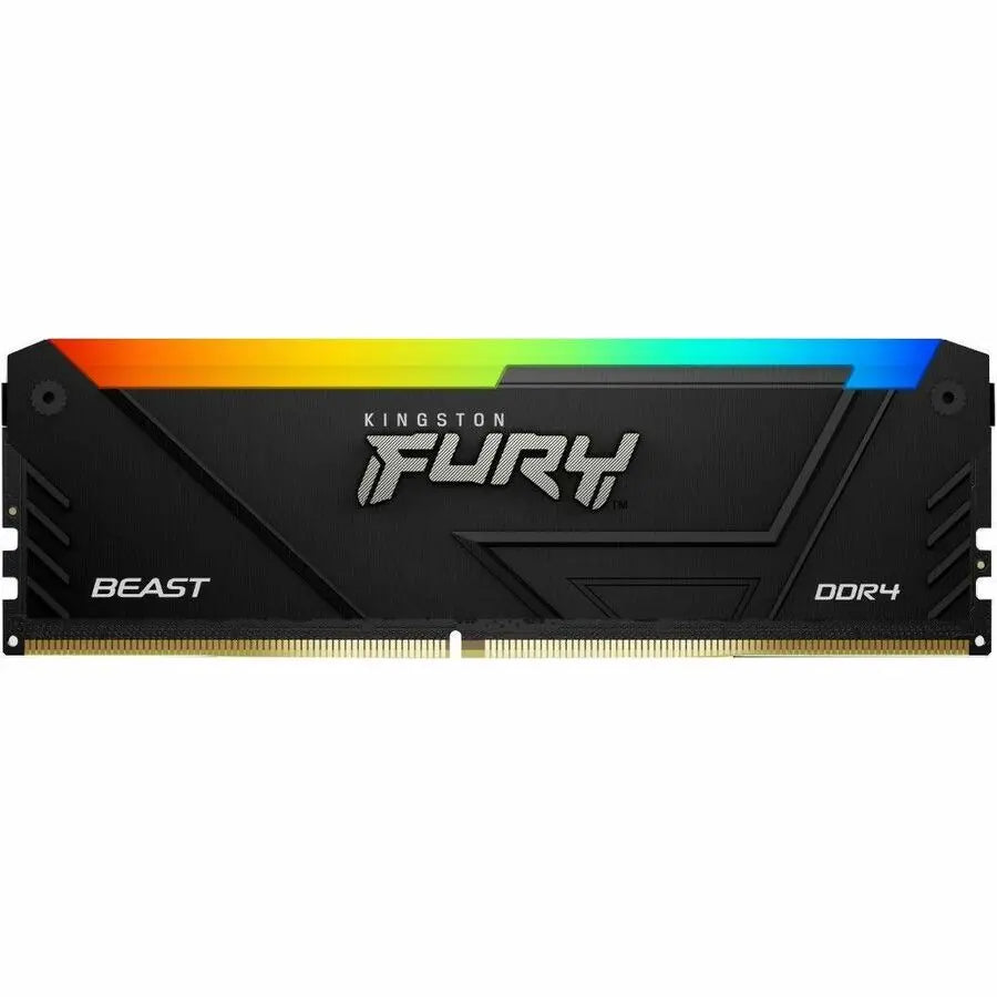 Kingston FURY Beast 16GB DDR4 RGB Memory Module with Up to 3733MT/s Speed