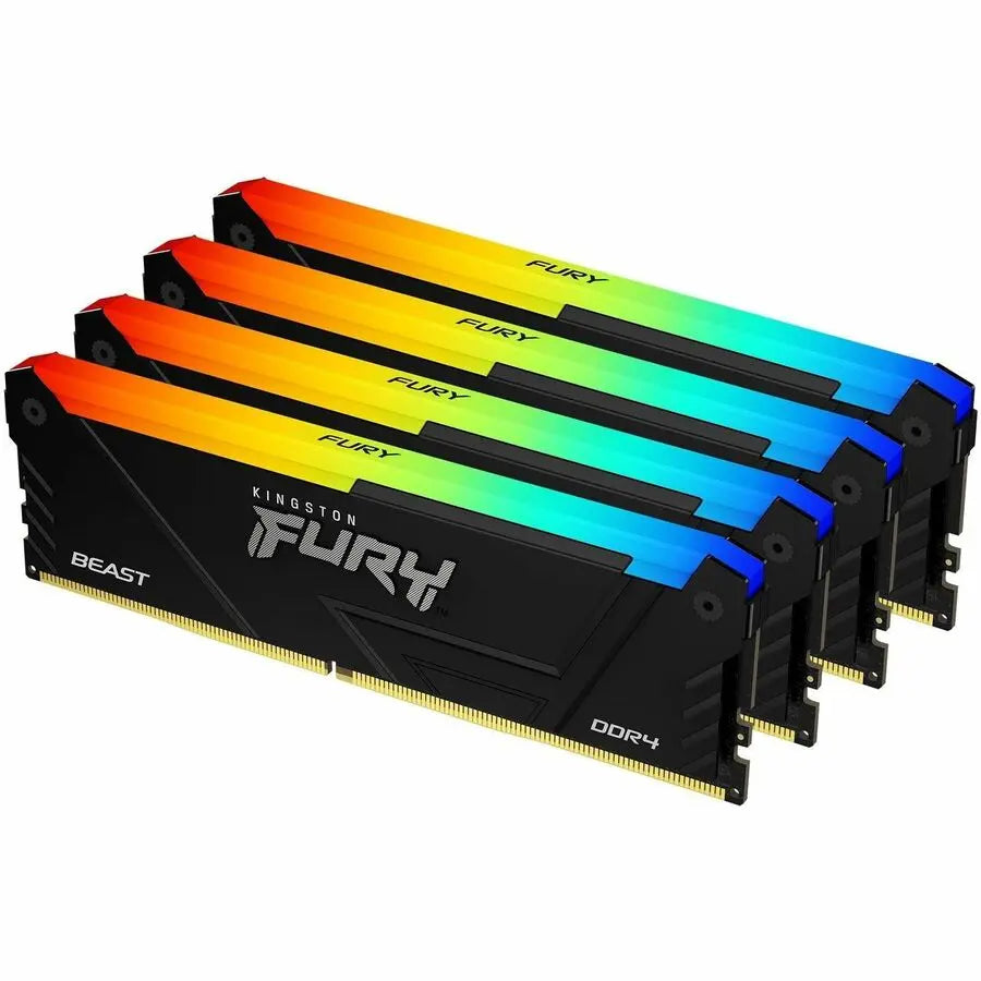 Kingston FURY Beast 64GB DDR4 RAM Kit with RGB Lighting – Model KF436C18BB2AK464