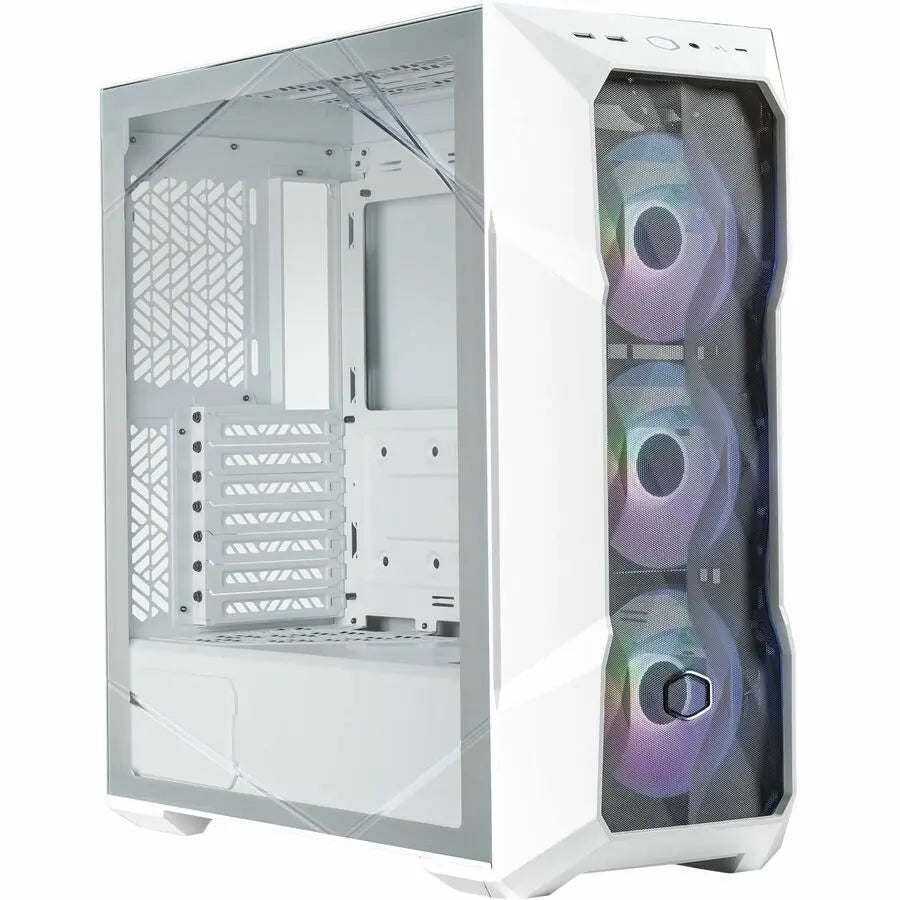 Cooler Master MasterBox TD500 Mesh V2 White Mid-Tower Gaming Computer Case with ARGB Fans and USB 3.2 Gen 2 Type C Support