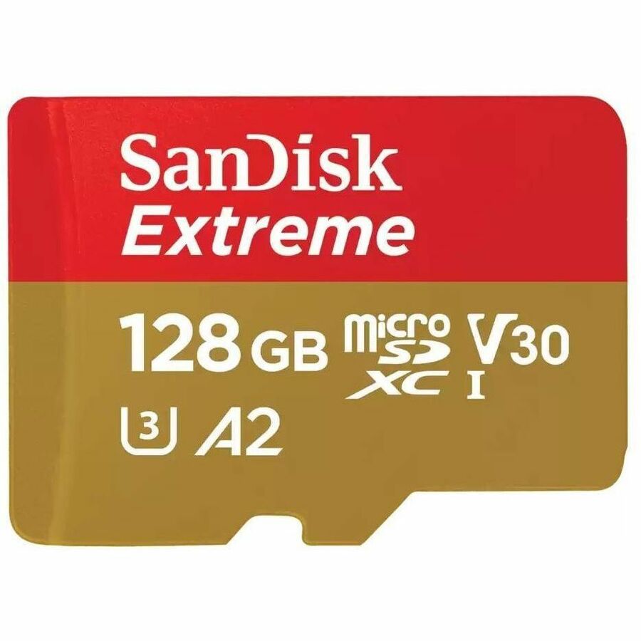 SanDisk Extreme 128GB microSDXC UHS-I Memory Card, SDSQXAA-128G-GN6MN