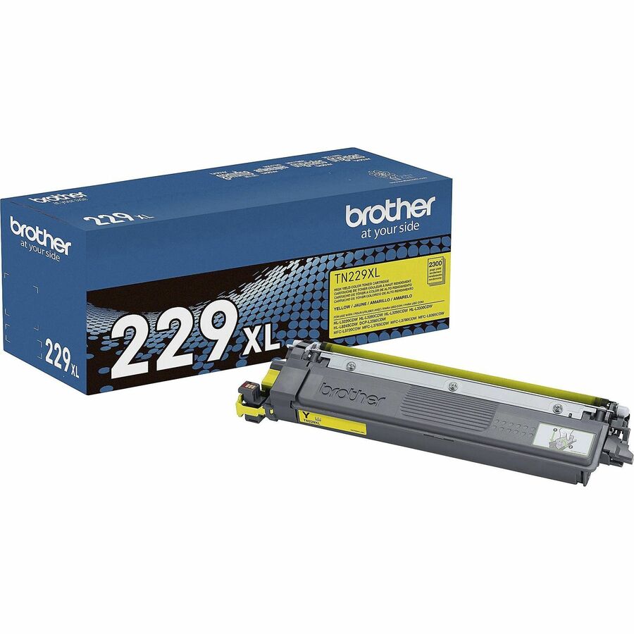 Brother TN229XLY Genuine High-Yield Yellow Toner Cartridge