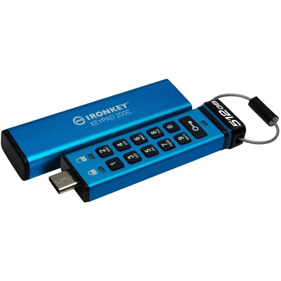 Kingston IronKey Keypad 200 512GB USB-C Flash Drive with FIPS 140-3 Level 3 Certification