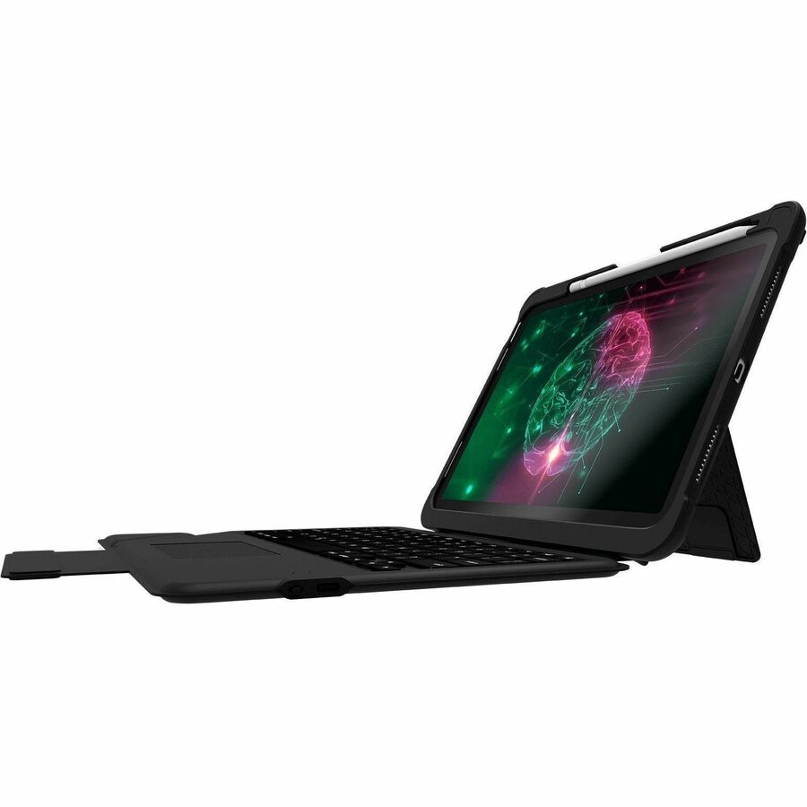 STM Goods Dux Rugged Bluetooth Keyboard and Cover Case for iPad (10th Gen) - Black