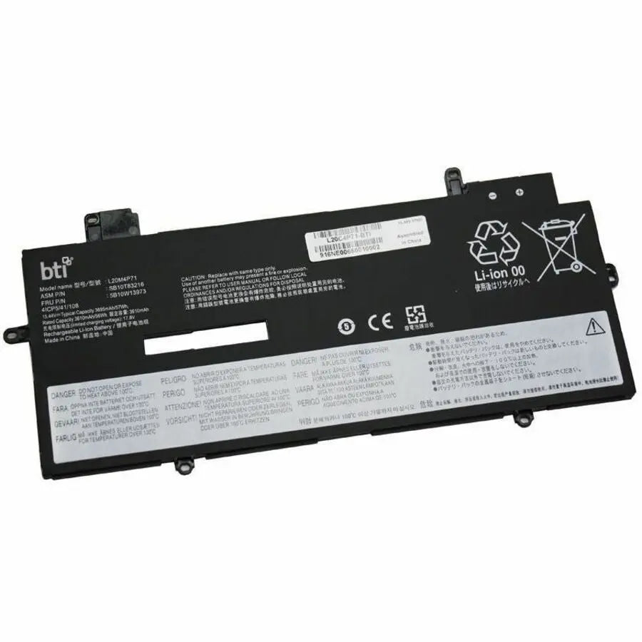 Battery Technology Inc. L20C4P71-BTI 15.44V 57Wh Lithium-Ion Battery for Lenovo ThinkPad X1 Carbon Gen 9-11 and Yoga Models