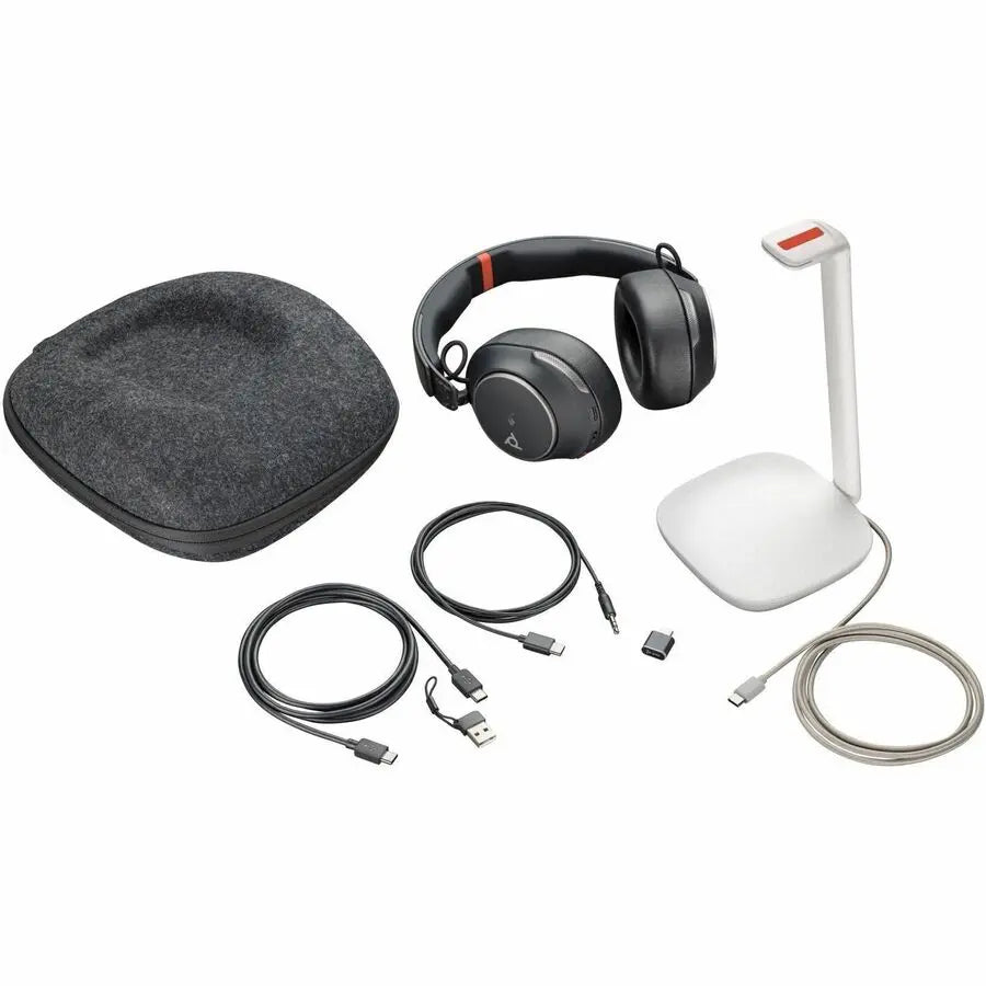 HP Poly Voyager Surround 85 UC Bluetooth Headset with Noise Cancellation and Wireless Charging