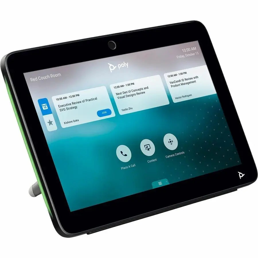 HP Inc. Poly TC10 Black Touch Controller No Radio GSA/TAA – TAA Compliant Video Conference Equipment