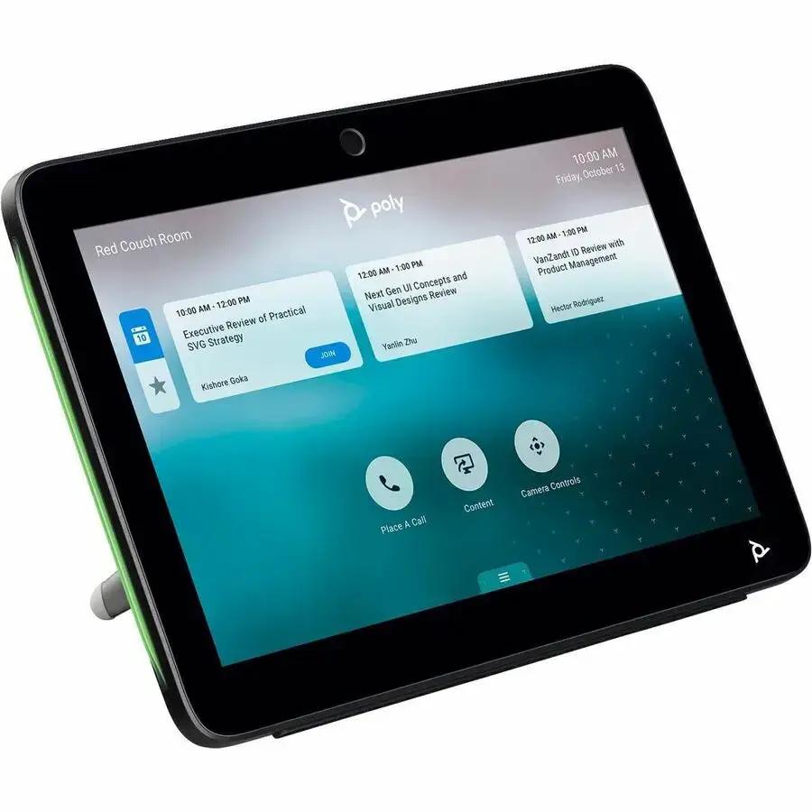 HP Inc. Poly TC10 Black Touch Controller No Radio GSA/TAA – TAA Compliant Video Conference Equipment by HP Inc.