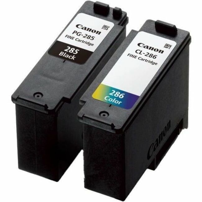 Canon Genuine PG-285 Black and CL-286 Color Ink Cartridges, Part Number 6197C004