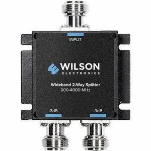 Wilson Electronics -3dB 2-Way Signal Splitter 600-4000 MHz for Cellular and Satellite Systems