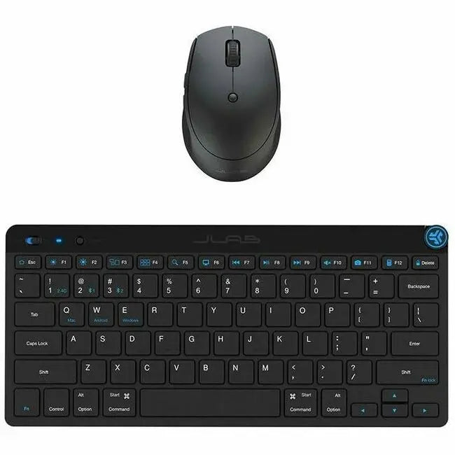 JLab GO Wireless Bluetooth Keyboard & Mouse Combo – Black, Model KMGOBUNDLE4