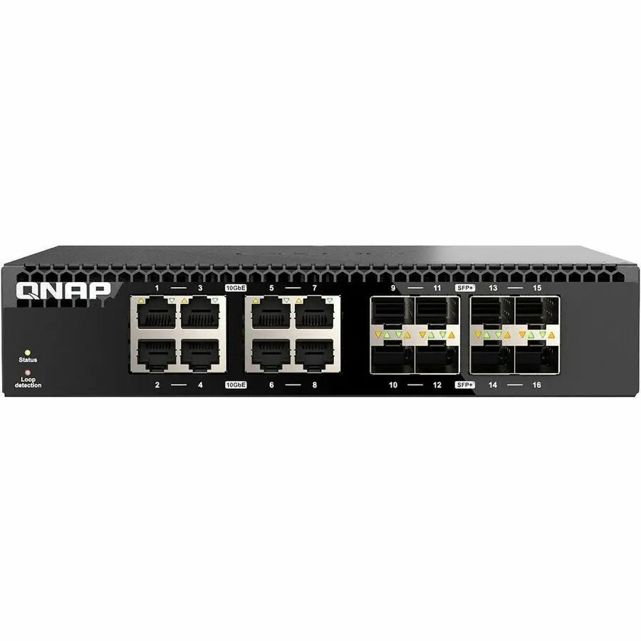 QNAP QSW-3216R-8S8T Ethernet Switch - 16 Ports with 10GbE SFP+ and RJ45 for High-Speed Networking