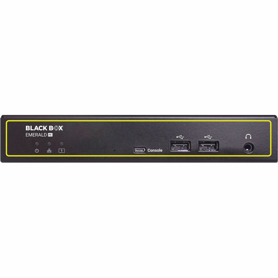 Black Box Corporation Emerald PE KVM-over-IP Receiver with DisplayPort, USB 2.0, Audio, Dual Network Ports