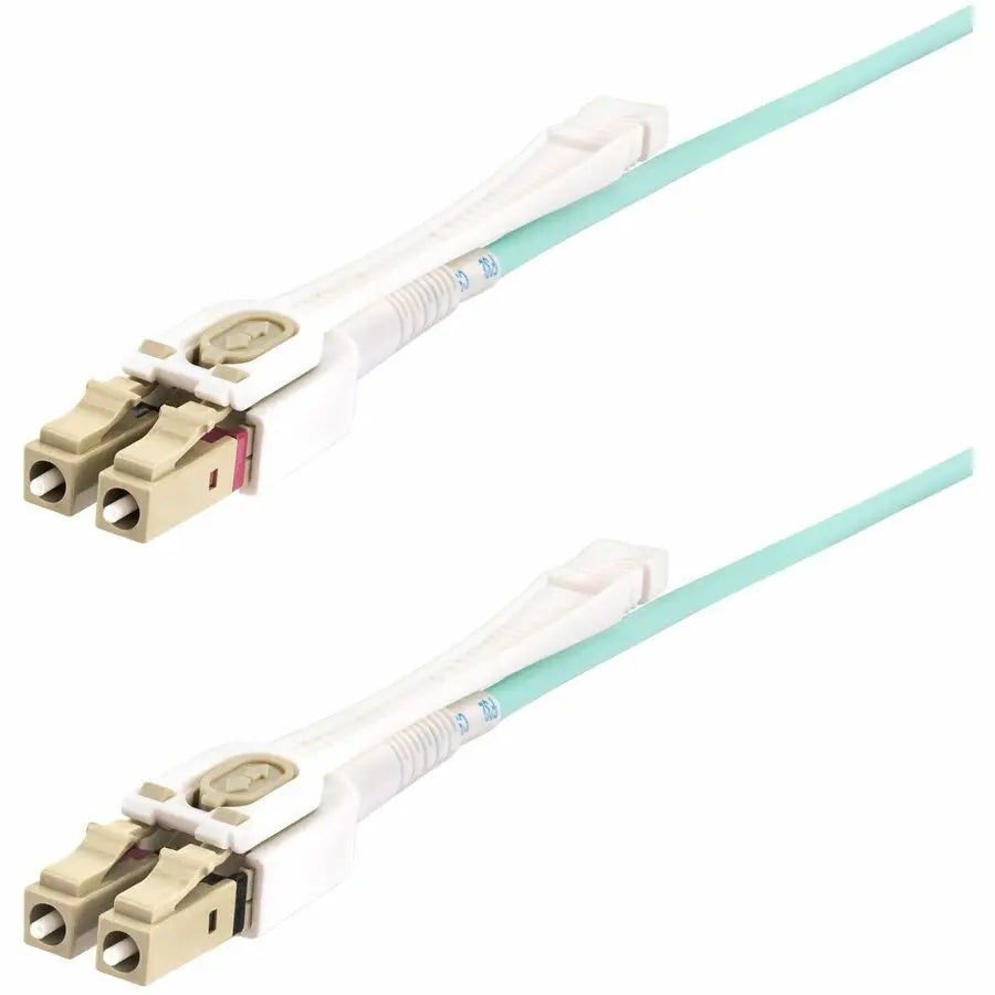 StarTech.com LC to LC OM4 Multimode Fiber Optic Patch Cable - 40/100G Network Ready, Bend-Insensitive, Aqua