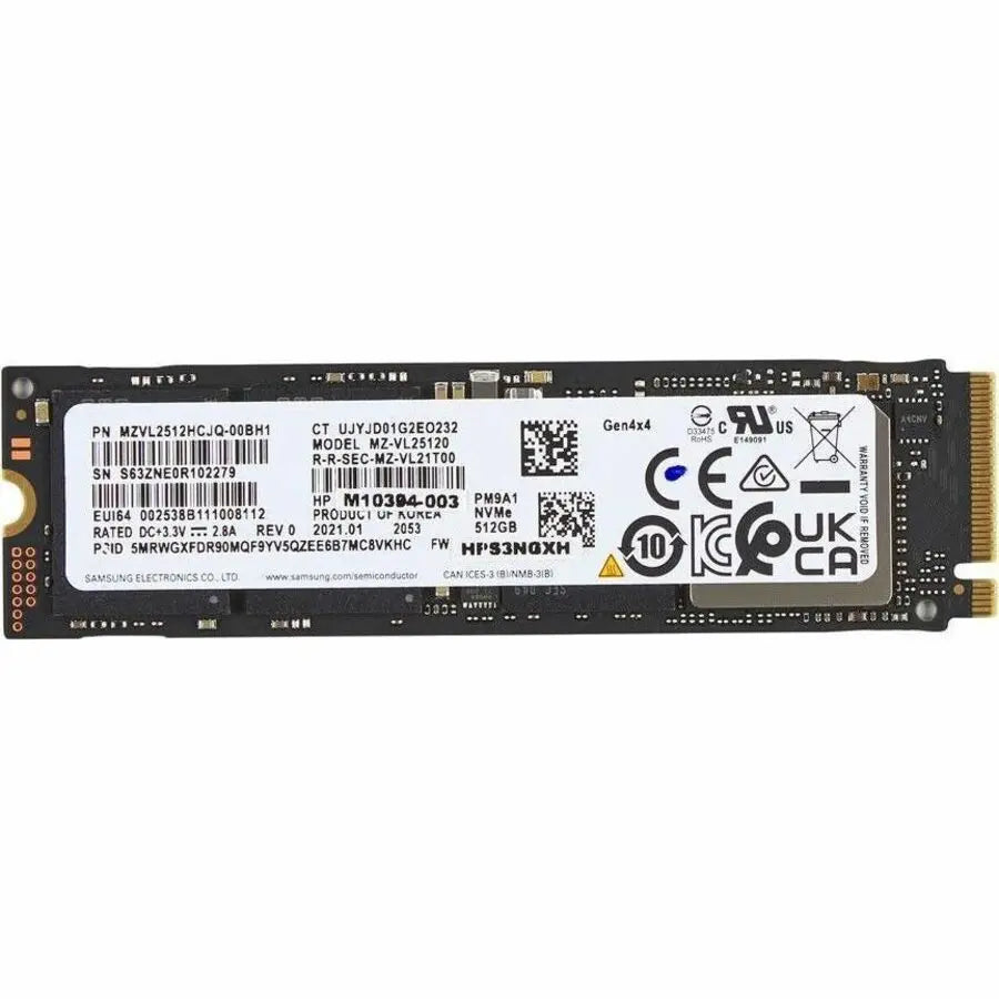 HP Inc. 512 GB M.2 NVMe SSD (Part Number: 8C4X6AA) - High-Speed Internal Storage Solution