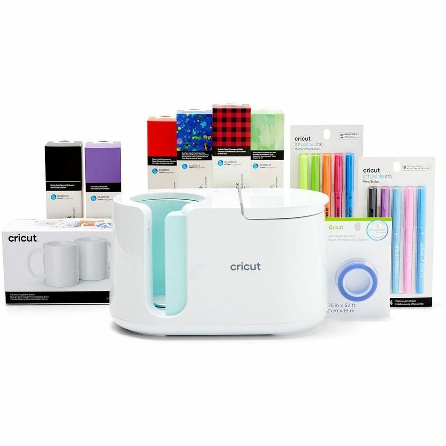 Cricut Mug Press and Infusible Ink Materials Bundle for 11-16 oz Mugs