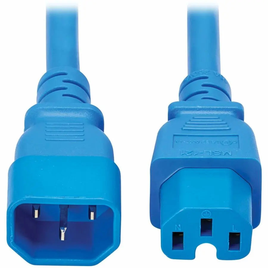 Eaton Tripp Lite Series P018-010-ABL 10 ft Blue Power Cord for Network Devices with C15 Connector