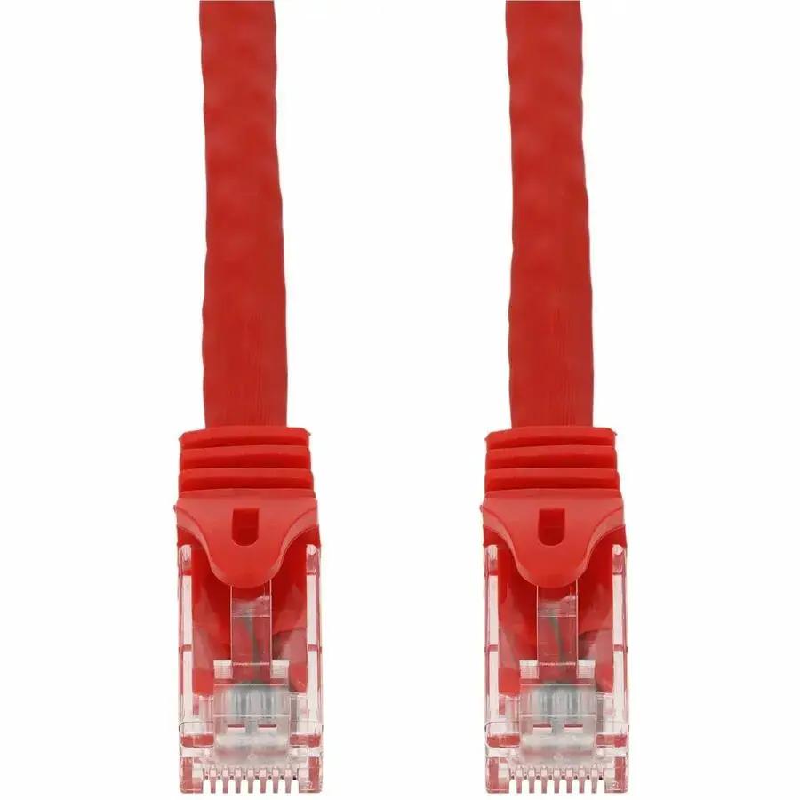 ADDON 50ft Red CAT 6A PVC Ethernet Cable Snagless Easy Boot RJ-45 M/M by ADDON