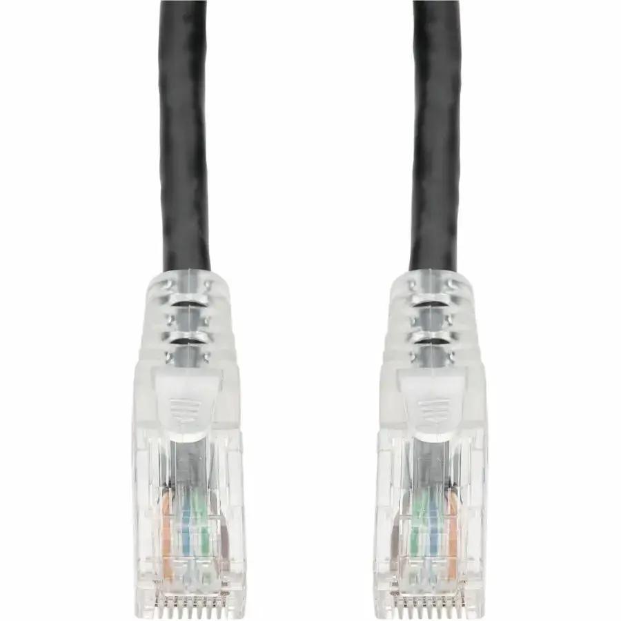 AddOn 4ft Black Cat6 PVC Ethernet Cable with Snagless Clear Boot - TAA Compliant RJ-45 Male to Male by ADDON