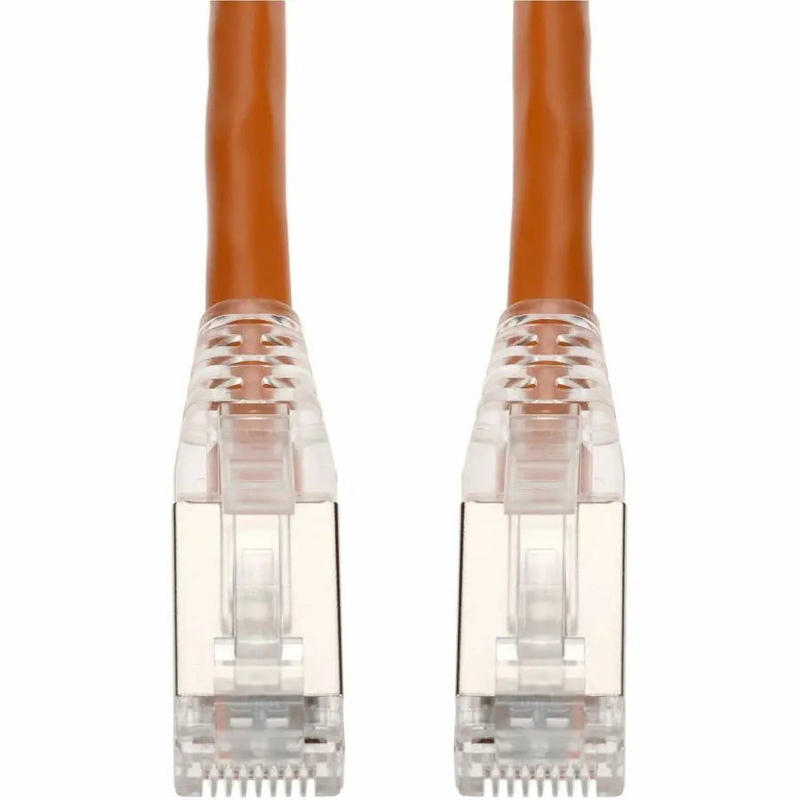 AddOn 6ft Orange CAT 6A Shielded PVC Ethernet Cable with Snagless Bubble Boot RJ-45 Male/Male