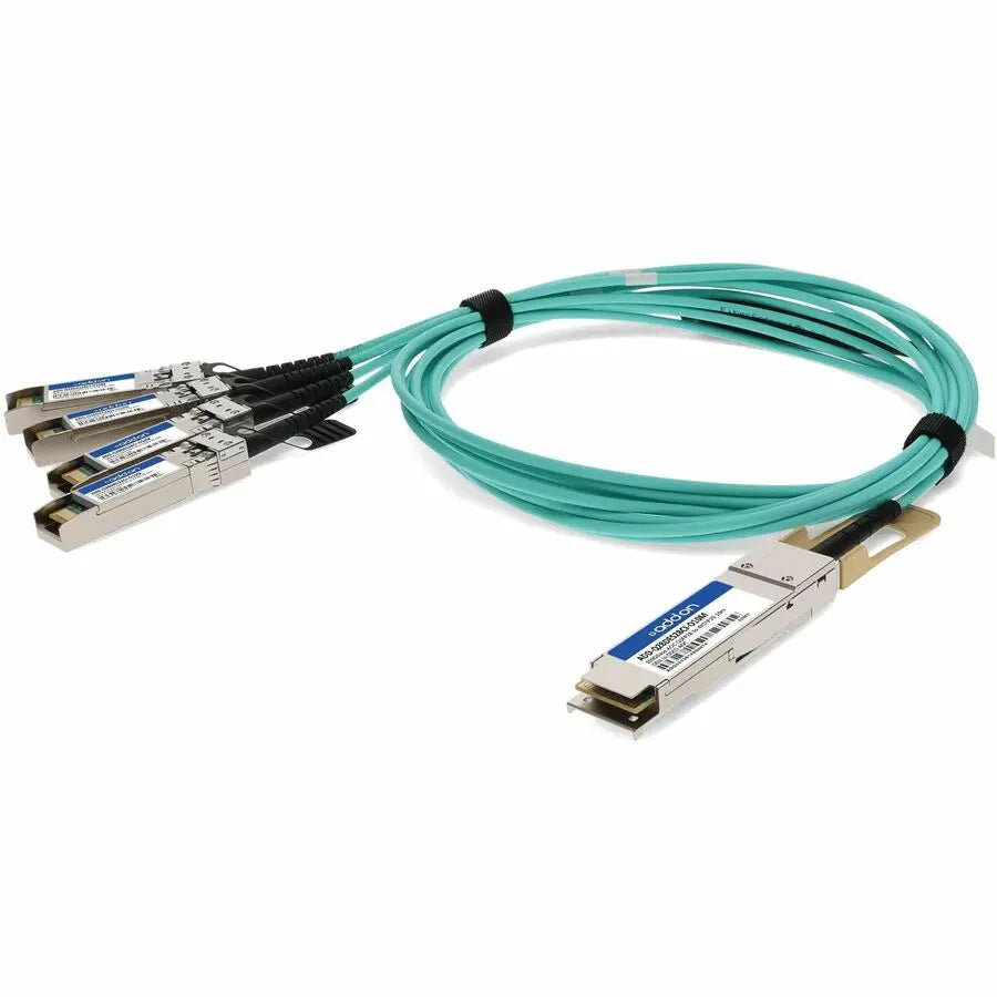 AddOn Cisco Fiber Optic Network Cable (Part Number: ADD-Q28DES28CI-O10M) – 10 Meter Active Optical Cable for High-Speed Data Transmission