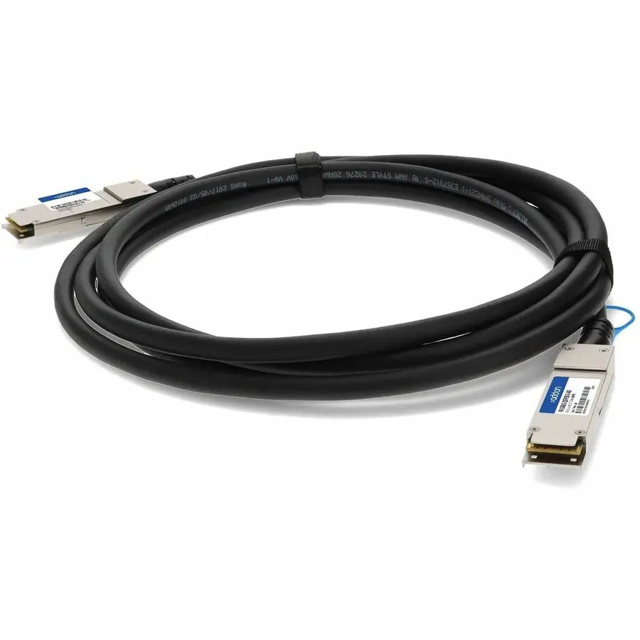 AddOn Fortinet FN-CABLE-QSFP28-2-AO 100GBase-CU QSFP28 to QSFP28 Passive Copper Direct Attach Cable, 2 Meters