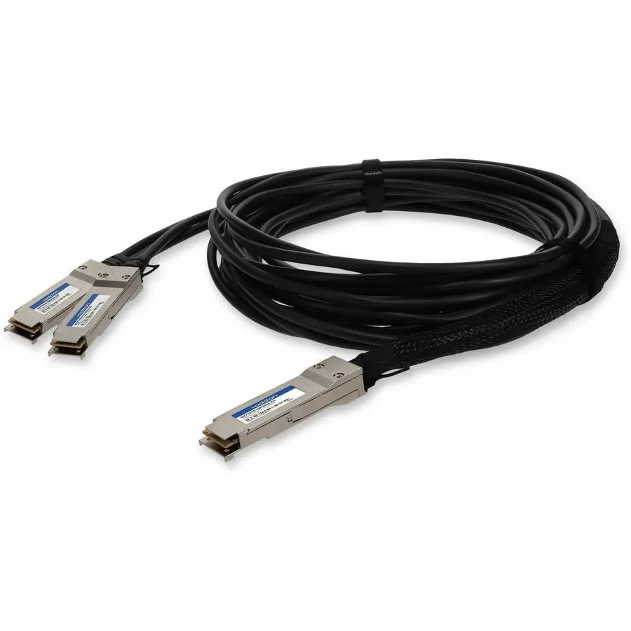 AddOn MCP7H50-V002R26 TAA Compliant 200GBase-CU QSFP56 to 2xQSFP56 Passive Copper Cable, 6.6 Feet