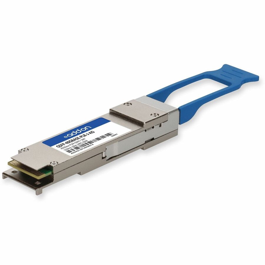 AddOn Juniper Networks QSFP+ Module (Part No. QSFP-40GBASE-PLR-J-AO) for 40Gbps Data Transmission over Single-Mode Fiber