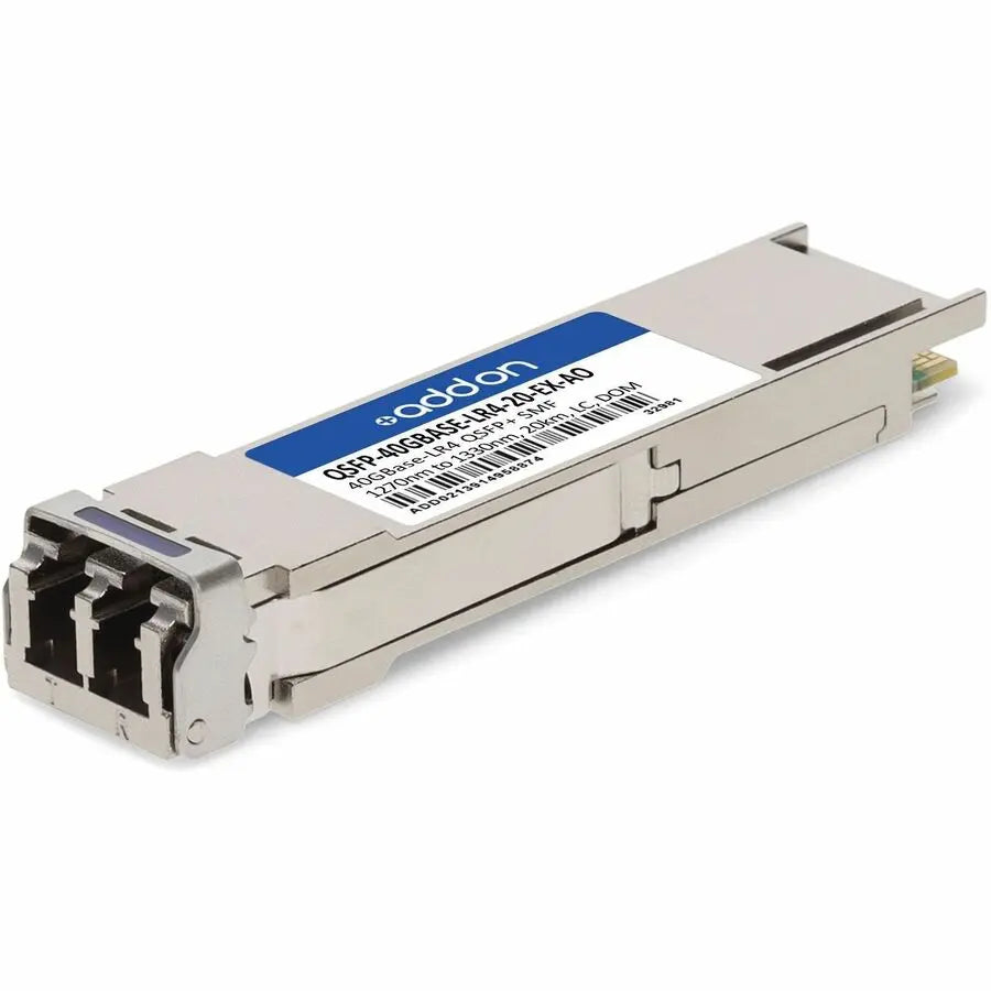 AddOn Extreme Networks QSFP+ Module (Part No. QSFP40GBASE-LR4-20) – 40GBase-LR4 20km Single-Mode Fiber Transceiver