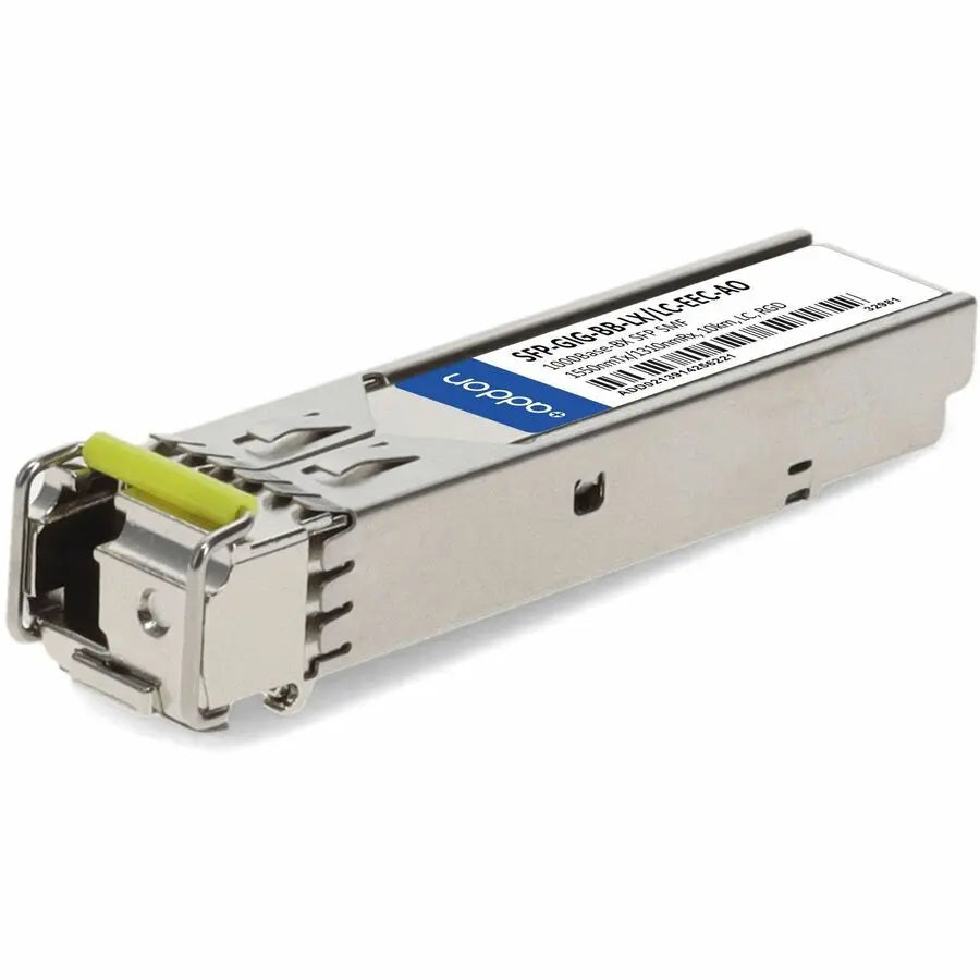 AddOn Hirschmann SFP Module SFP-GIG-BB-LX+/LC-EEC – 1000Base-BX Single-Mode Fiber Transceiver with 20km Range and TAA Compliance