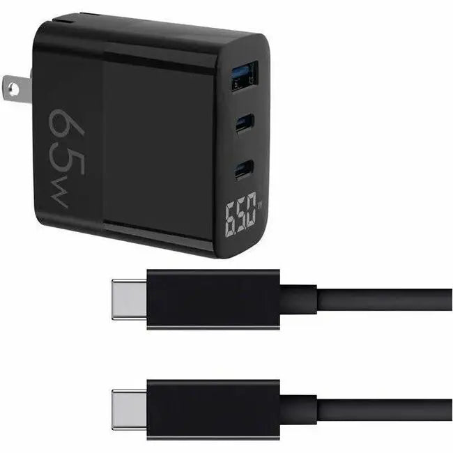 4XEM 65W USB-C to USB-C Triple Display Charging Kit with Dual USB-A Port and 10FT Cable