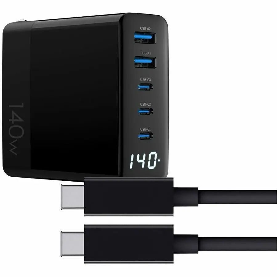 4XEM 140W GaN USB-C to USB-C Charging Kit with 10ft Cable – Portable Power Solution for Laptops, Tablets, and Smartphones