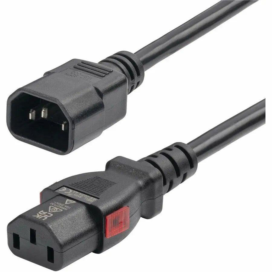 StarTech.com 87L38400POWERCORD 4ft Power Extension Cord with Locking C13 Connector for IT Equipment