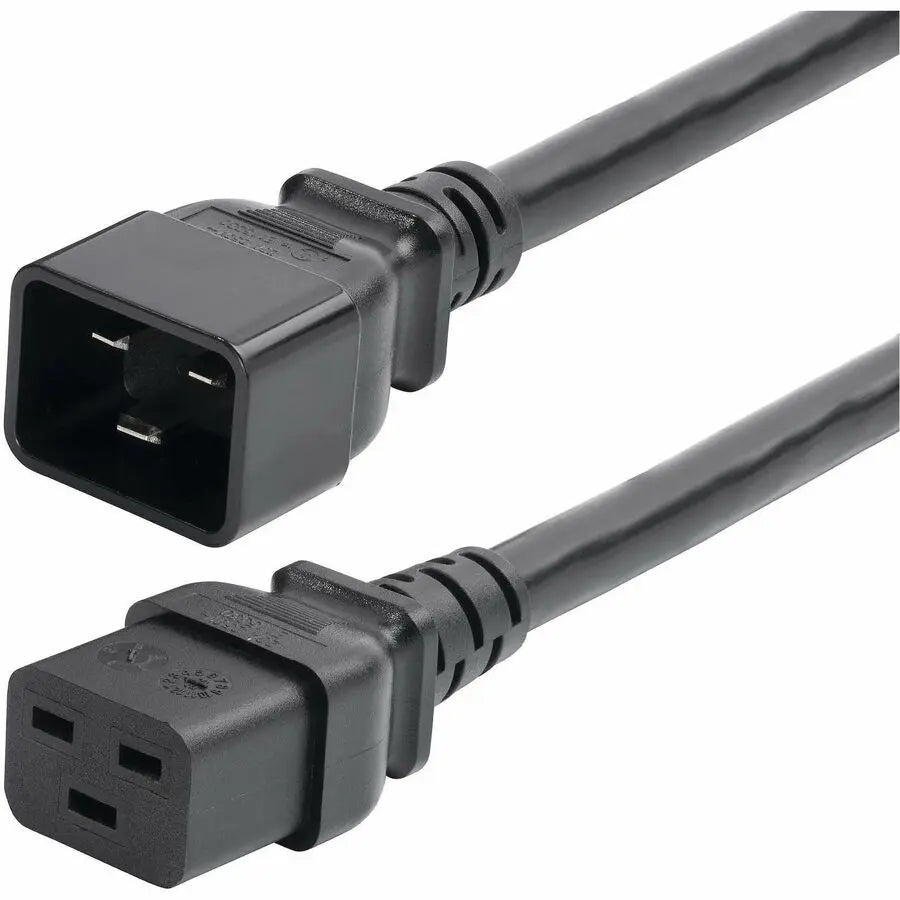 StarTech.com 2ft Heavy Duty Power Extension Cord with IEC 60320 C19 to C20 Connector