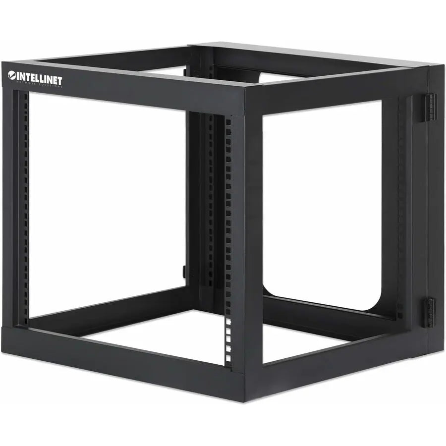 Manhattan 19" Wall Mount Open Frame Network Rack, 9U with Rear-Hinged Swing Frame - IC INTRACOM Part 716048