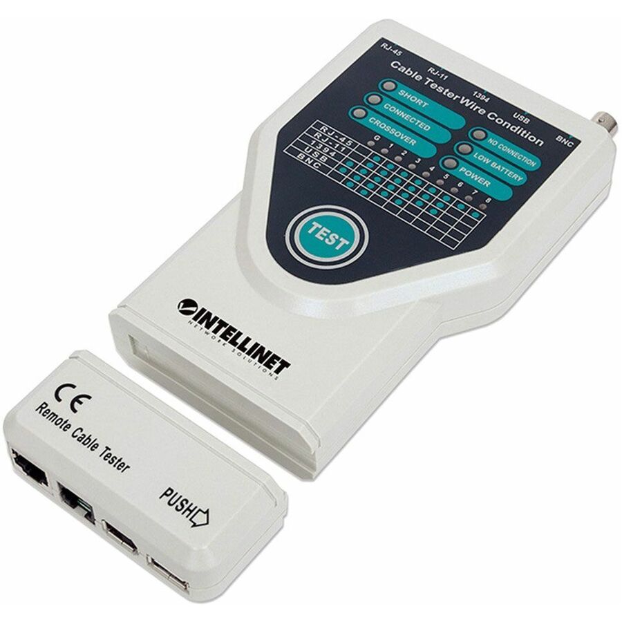 IC INTRACOM Manhattan 5-in-1 Cable Tester for Ethernet, RJ11, FireWire, USB, and 10Base Networks
